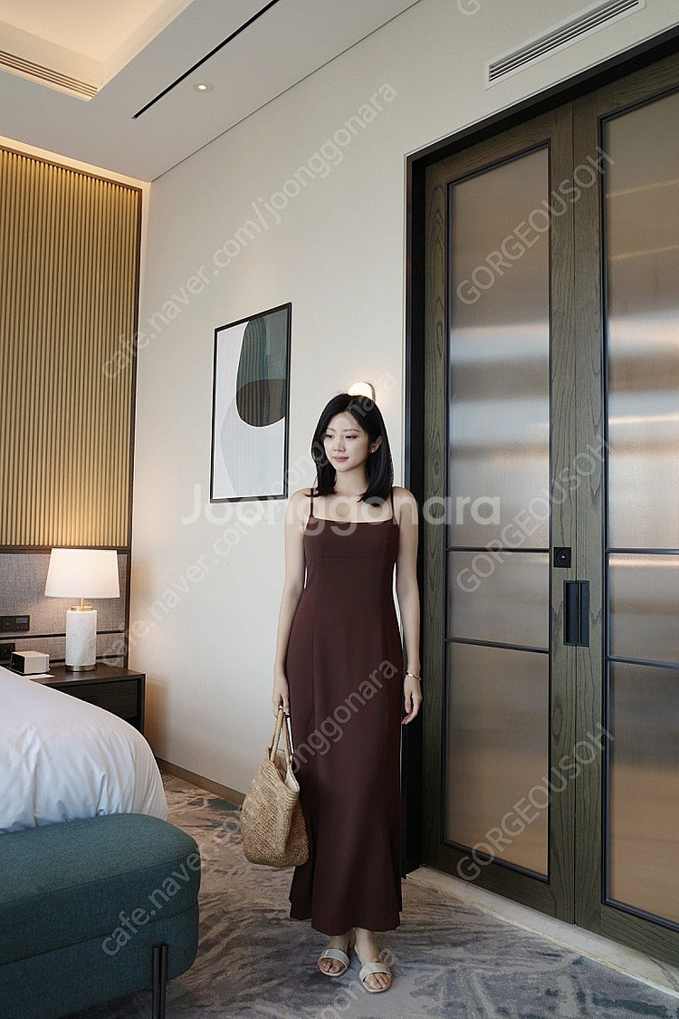 (새상품) 레티첼라 브론 슬립 롱 드레스 S 블랙 / ...--1