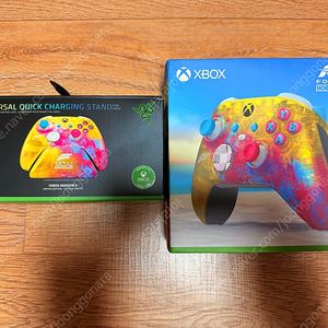 포르자 호라이즌 한정판 컨트롤러+Razer 포르자 한정판 컨트롤러 전용 충전 거치대 미사용품 판매