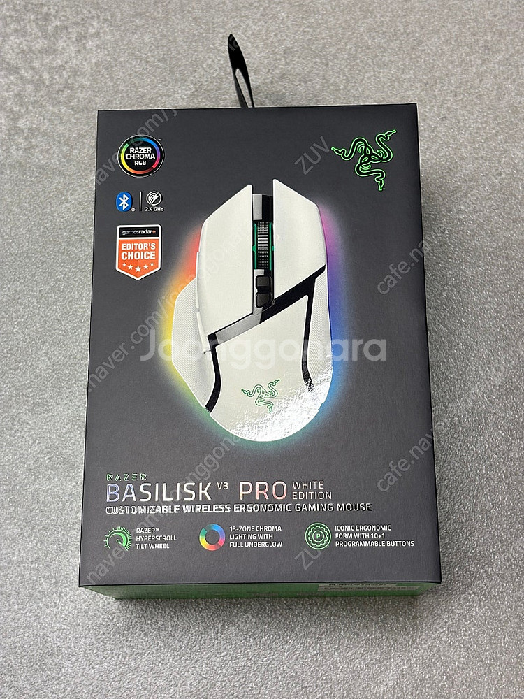 RAZER 레이저 바실리스크 v3 프로 화이트에디션 정...--0