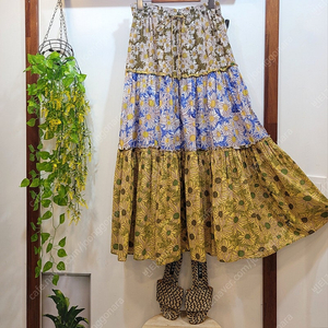 자라 ZARA 플로럴 롱 스커트