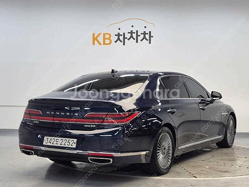 제네시스 G90 중고 제네시스 중고 가격 파란색 202...--4