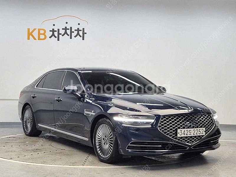 제네시스 G90 중고 제네시스 중고 가격 파란색 202...--5