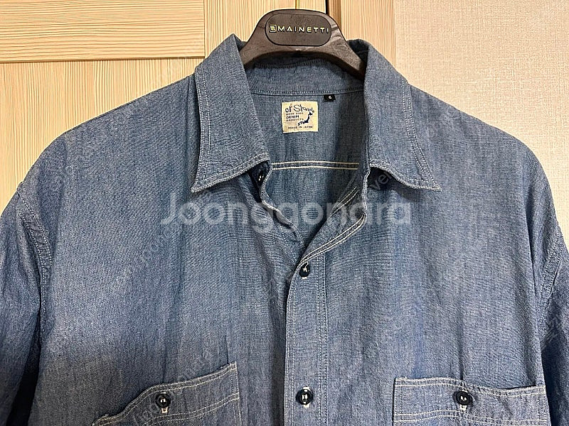 오어슬로(Orslow) 샴브레이셔츠 5(빈티지핏)--1