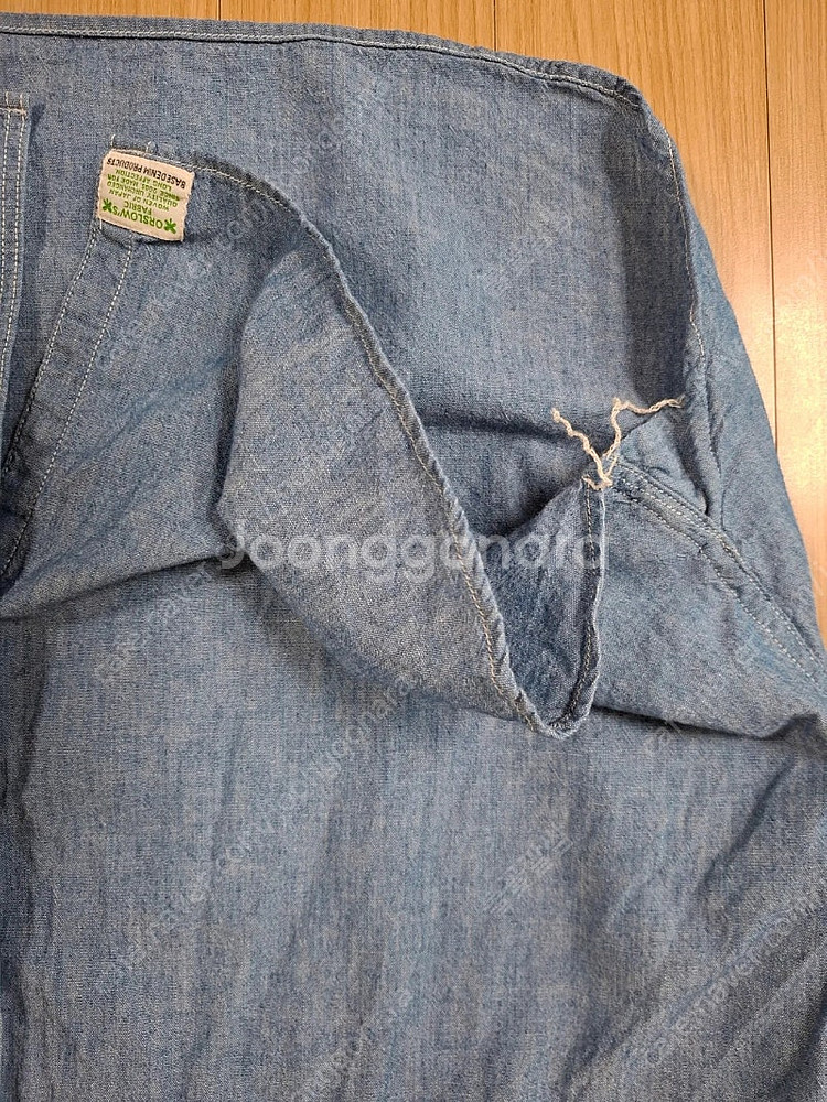 오어슬로(Orslow) 샴브레이셔츠 5(빈티지핏)--3