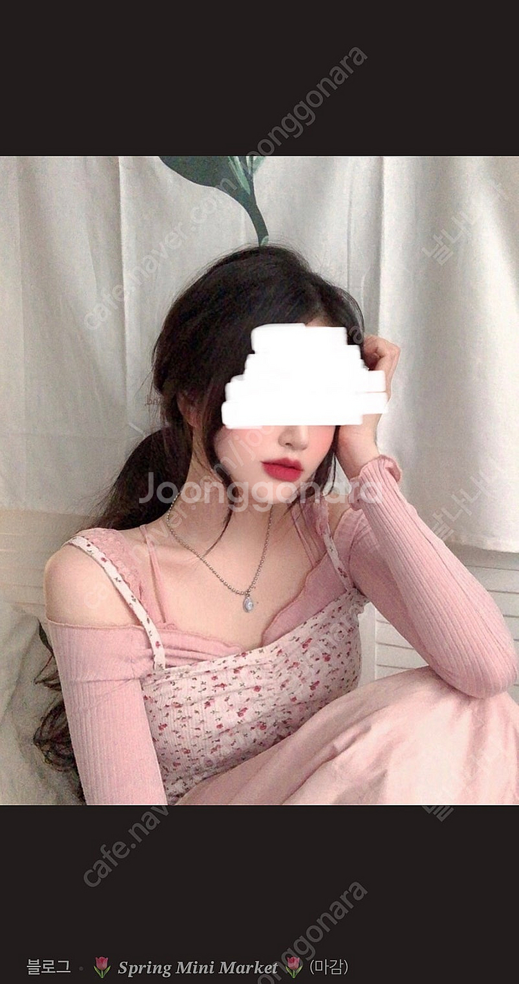 *당일배송*미니포에 빈티지st 핑크 플라워 나시+프릴--1