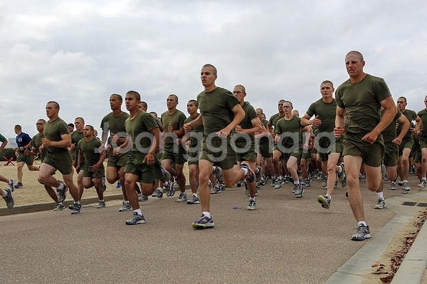 USMC 미해병 미군 반팔티셔츠 반바지 맨투맨 크루넥 ...--2