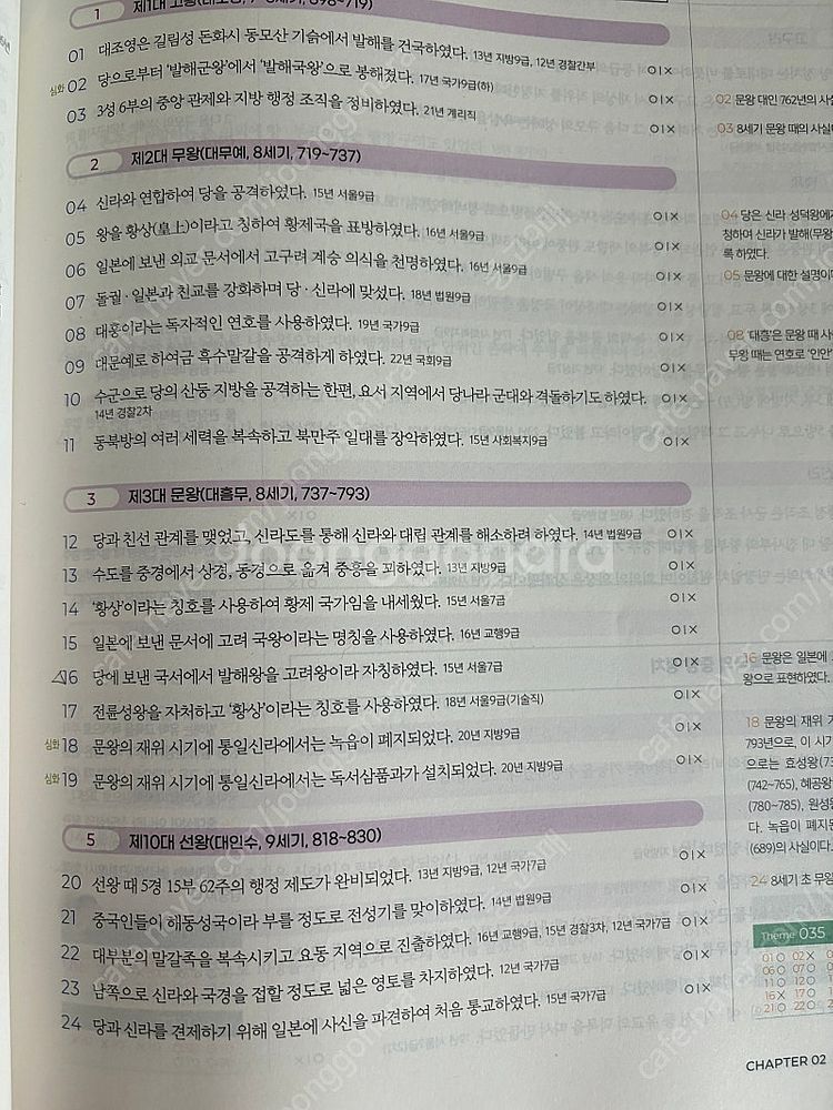 한국사(기출은 문동균, 핵심지문총정리, 문단속 최종병기...--4