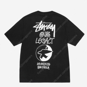 Stussy x Our Legacy Work Shop Surfman Pigment Dyed T-Shirt Black XL 판매합니다