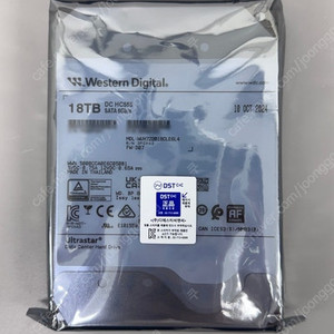 WD 울트라스타 HC550 18TB(국내-기업용) 새제품 판매합니다.
