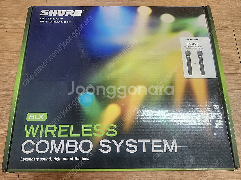 슈어 shure 무선마이크 리시버 세트 BLX/PG58--0