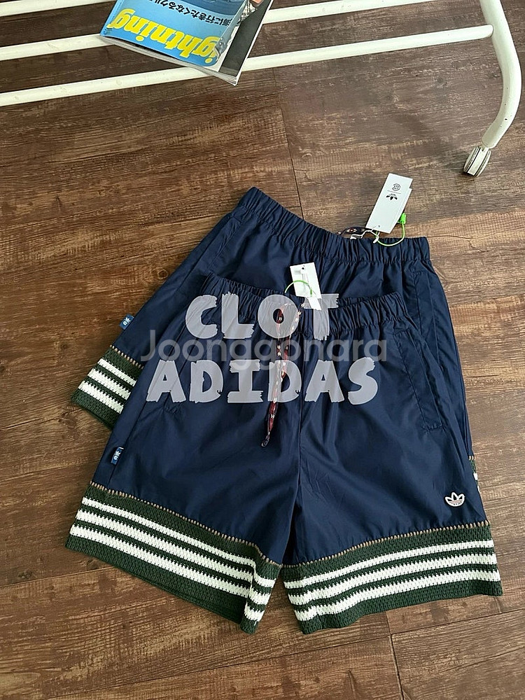 좌쓰 Adidas x Clot Knit Shorts 아...--2