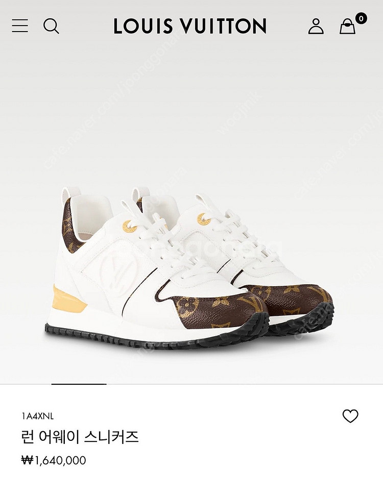 루이비통 런어웨이 스니커즈 S급 절반가 이하로 팝니다--1