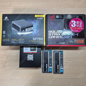 7800X3D / B650E-I / DDR5 5600 32GB / SF750 / RTX4070TI SFF 반본체 구성
