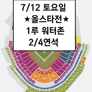 [KBO 올스타전] 7/12 올스타전 1루 워터존 연석