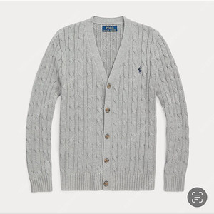 폴로 보이즈 케이블 가디건 그레이 L /​택포가격