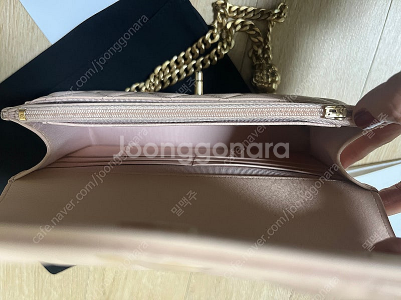 샤넬 카멜리아 골드볼 체인--6