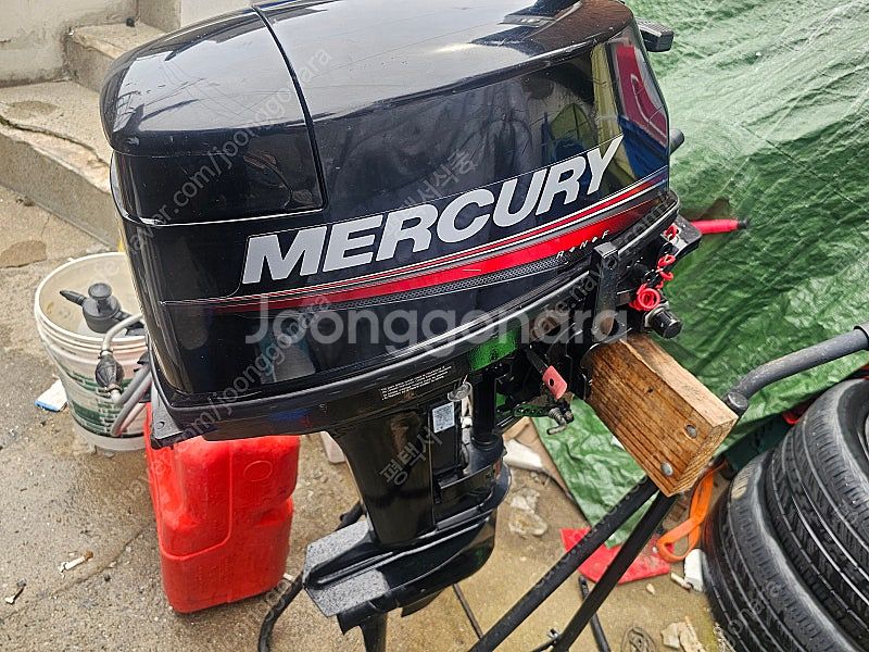 머큐리15HP 2행정 선외기팝니다.--1
