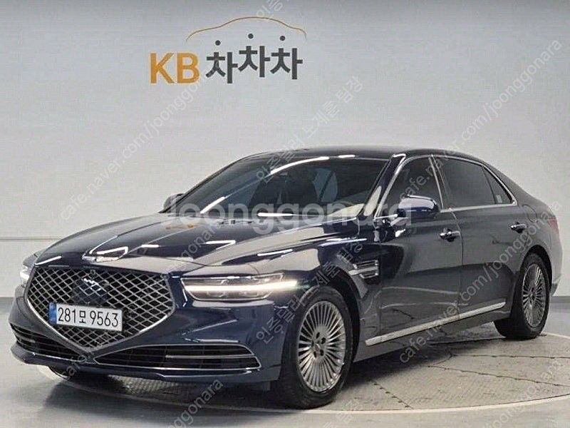 제네시스 G90 중고 제네시스 중고 가격 파란색 202...--0