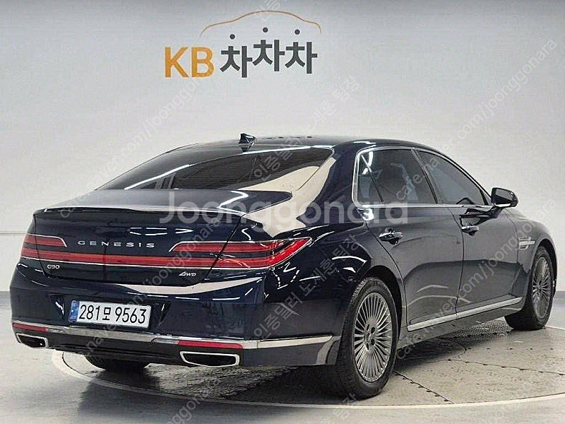 제네시스 G90 중고 제네시스 중고 가격 파란색 202...--4