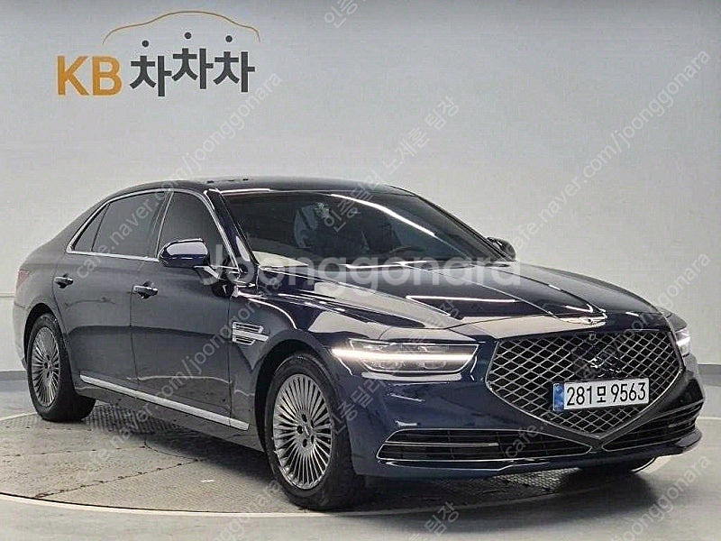 제네시스 G90 중고 제네시스 중고 가격 파란색 202...--5