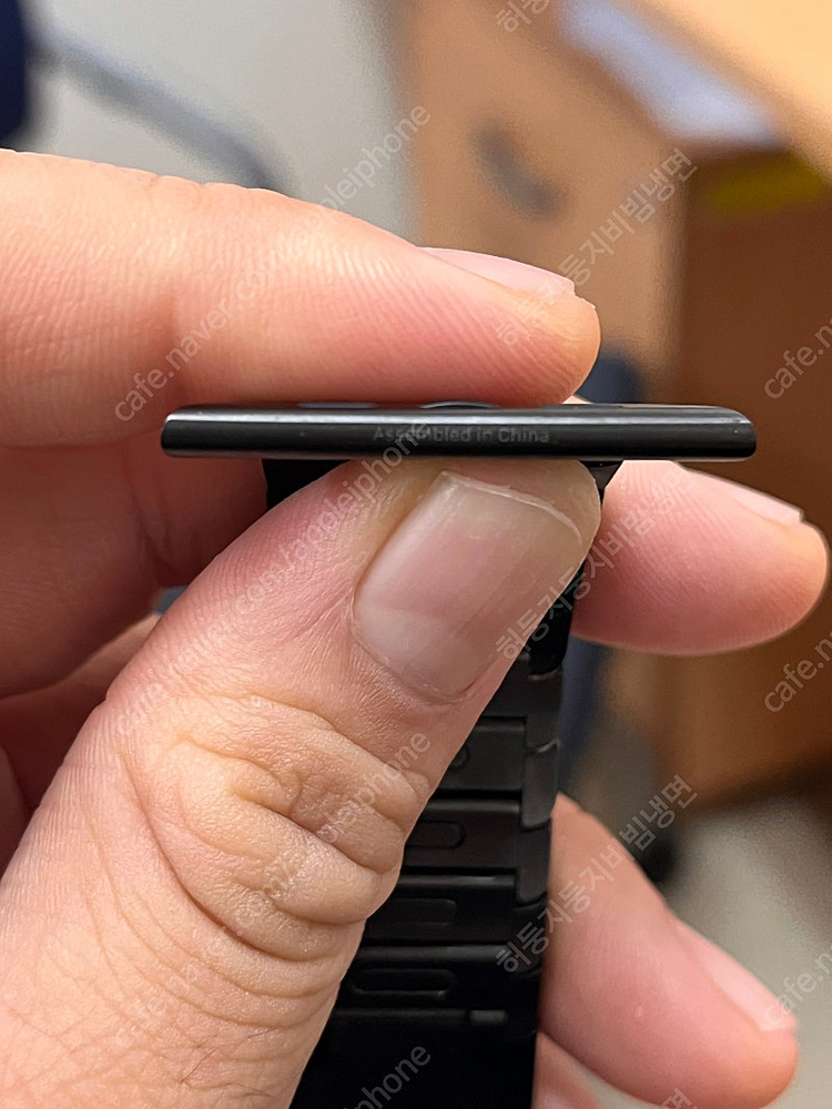 애플 링크브레이슬릿 링블 블랙 42mm 정품--3