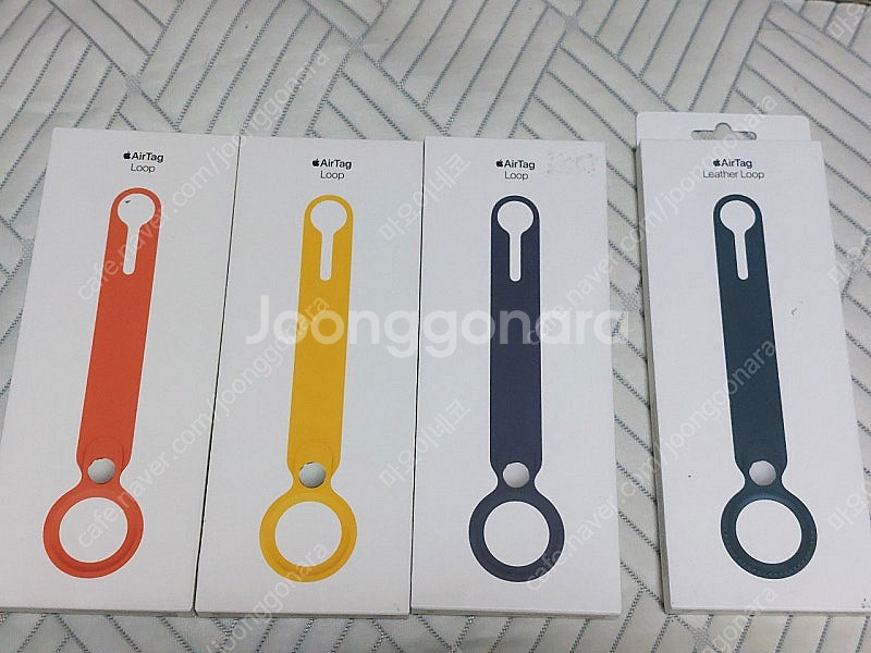 애플 정품 에어태그 루프 레더 루프 케이스 새제품--0