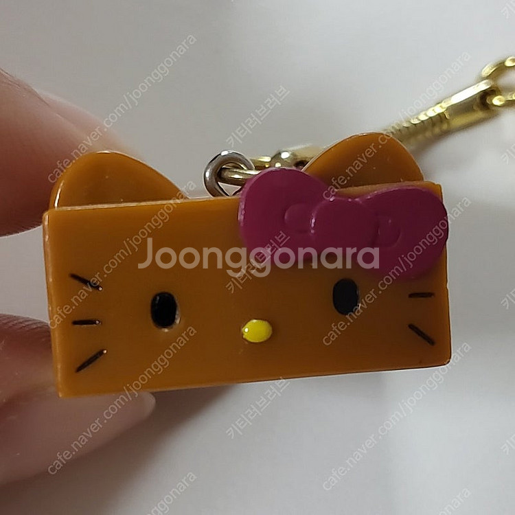 헬로키티 한정 카라멜 키티 스트랩 키링 고전 키티 빈티...--2