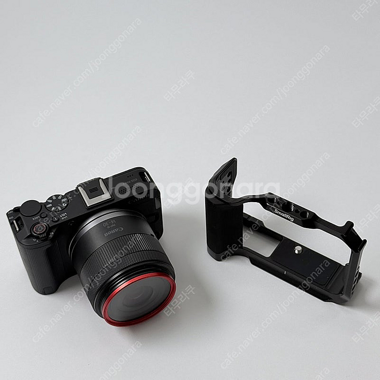 캐논 r50v 번들킷 케이지 추베 메모리 포함 팝니다.--3