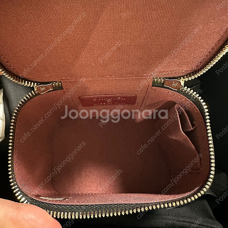 샤넬 공방 골드볼 베니티백 정사각--5