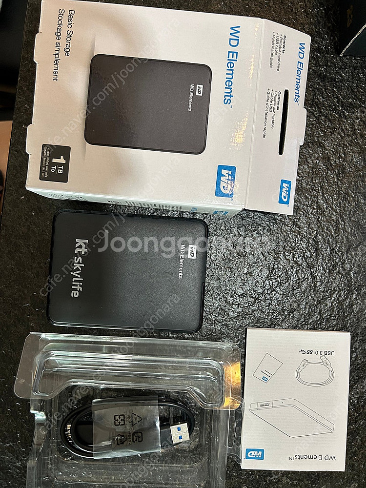 WD Elements 외장하드 1TB--1