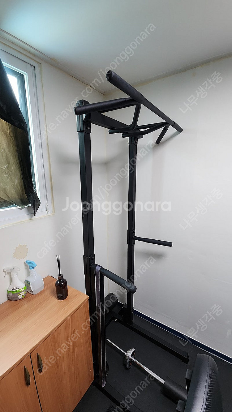 [포천 일동 홈짐셋트] 아이언데빌철봉,바벨10kg,크롬...--1