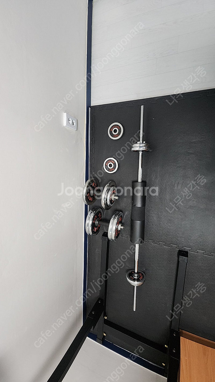 [포천 일동 홈짐셋트] 아이언데빌철봉,바벨10kg,크롬...--2
