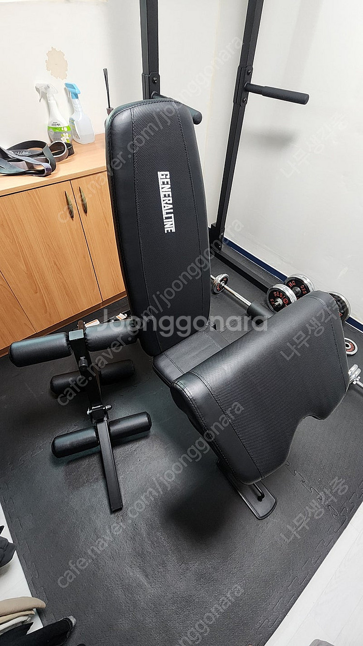 [포천 일동 홈짐셋트] 아이언데빌철봉,바벨10kg,크롬...--3