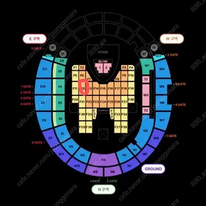 블랙핑크 콘서트 티켓 플로우석 black석