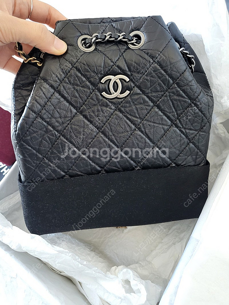 샤넬 가브리엘 백팩 스몰 블랙 새상품 (정품)A94485내장칩--1