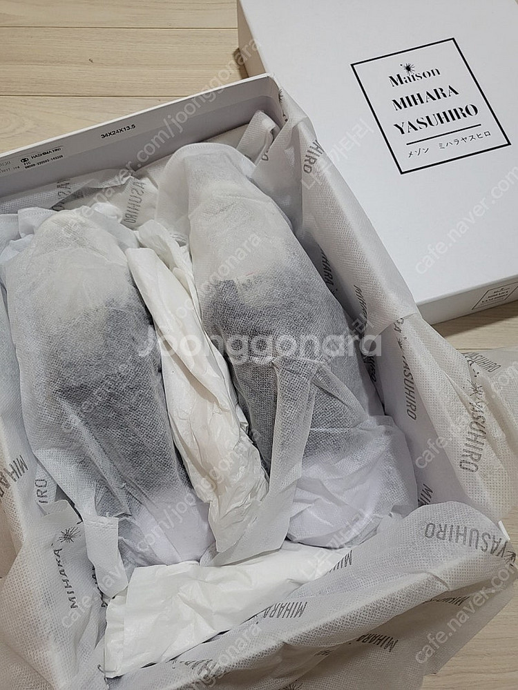 메종 미하라 야스히로 블레이키 블랙 가죽(새상품)--4