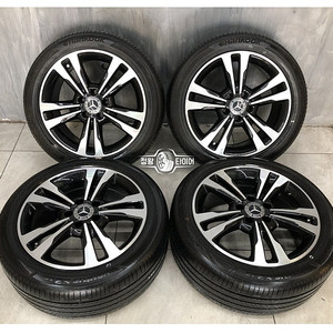 벤츠 W212 17인치 블랙폴리쉬 휠 타이어 235/45R17