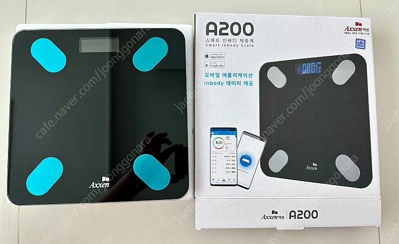 액센 스마트 인바디 체중계 A200 블루투스연동 헬스앱 연동관리 이미지