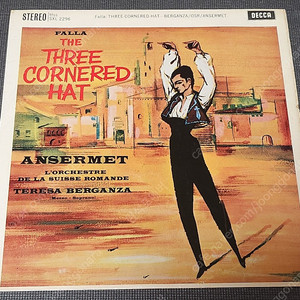 영국 DECCA 초반 FALLA THREE CORNERED HAT ED1 SXL 2296 LP 레코드판