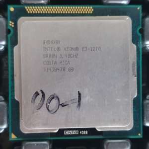 인텔 제온 E3-1230, E3-1270, E3-1230v2 시피유 - I7-2600, I7-3770 급