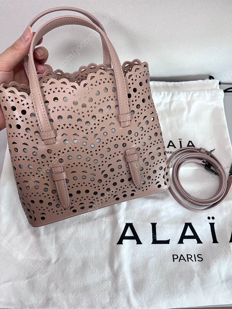 알라이아 미나 20 가방 웨이브 로즈베이지--1