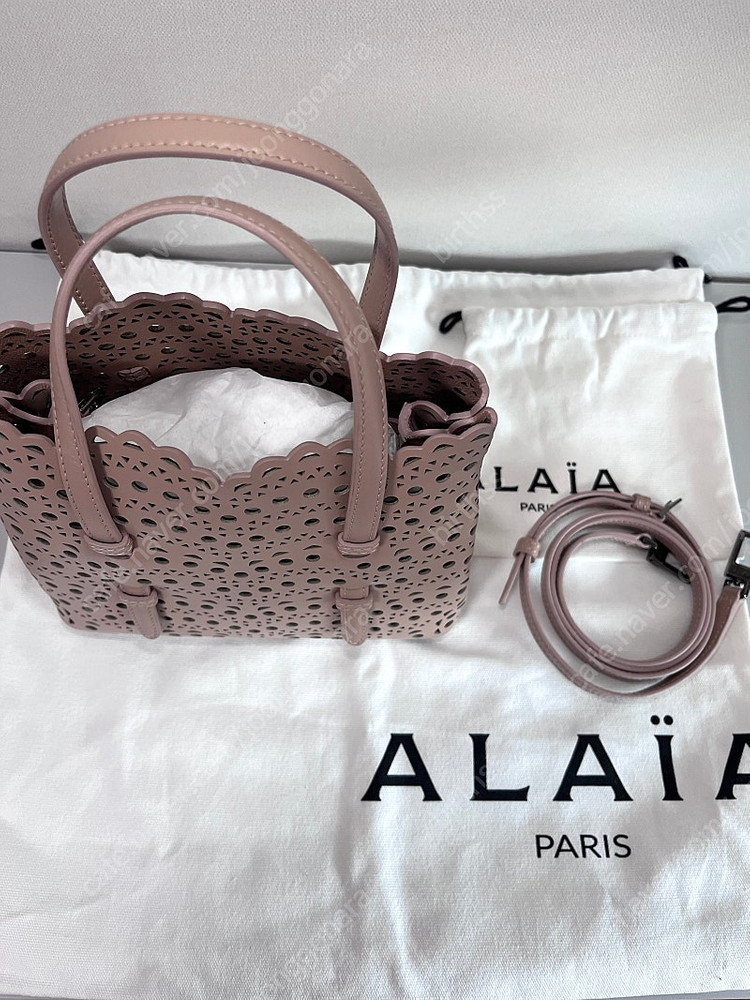 알라이아 미나 20 가방 웨이브 로즈베이지--5