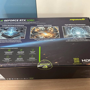 MANLI 만리 RTX 5080 NEBULA 네뷸라 (3년 무상보증) 미개봉 새제품 팝니다