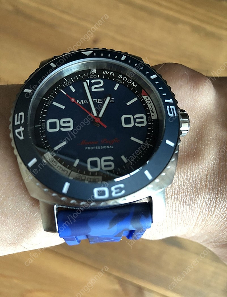 Magrette사 모아나 퍼시픽 티타늄 다이버시계 500m 방수 이미지