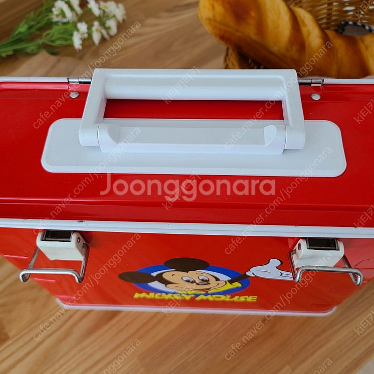 빈티지 디즈니 조지루시 피크닉 바구니 가방 캐리어 앤틱...--6