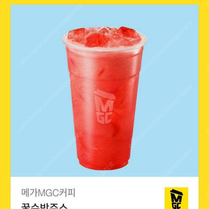 메가커피 꿀수박주스, 꿀복숭아스무디 정가 4000원->3200원