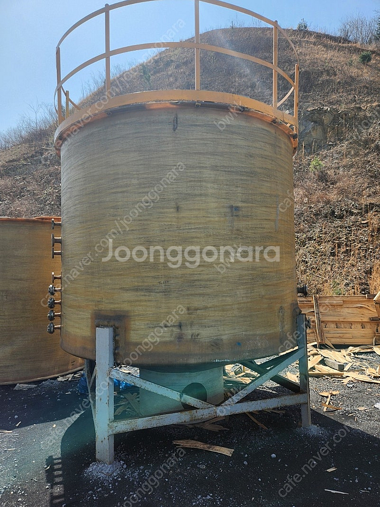 20루베(20톤) FRP 교반탱크(교반기) 판매합니다.--1