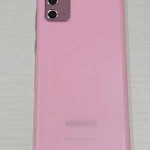 갤럭시 노트20 핑크색상 256용량 외관새상품컨디션 초S급 꿀매무 단말기 17만 판매합니다