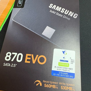 삼성 870 EVO 2.5 SATA SSD 4TB 병행수입 미개봉