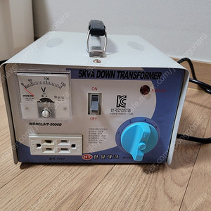 한일테크 다운 트랜스(도란스) 5kva 변압기 220v -> 110v 판매